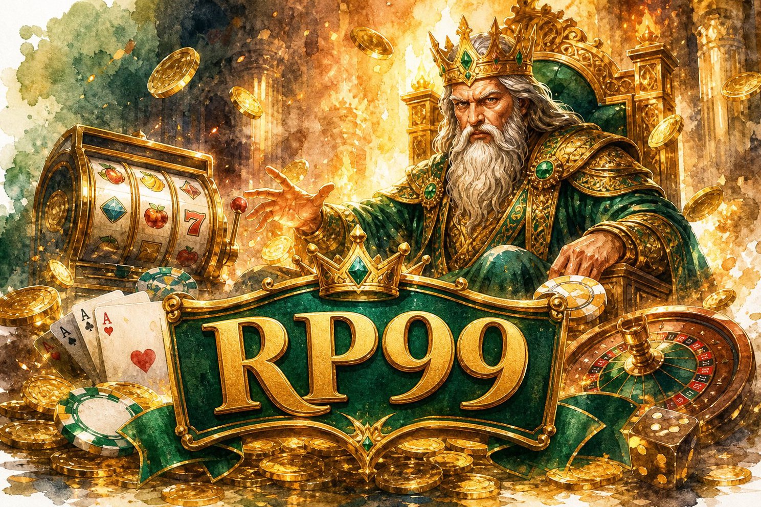 Tampilan permainan Fortune Gems 2 dengan simbol permata berwarna di RP99